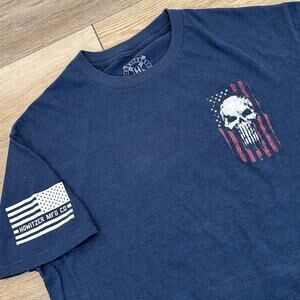 Howitzer Patriot MFG Men's Large T-Shirt Liberty Forged Military Grunt American